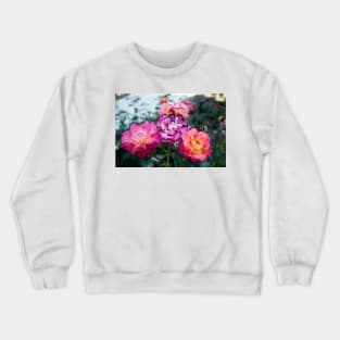 Neon Pink Roses 1 Crewneck Sweatshirt